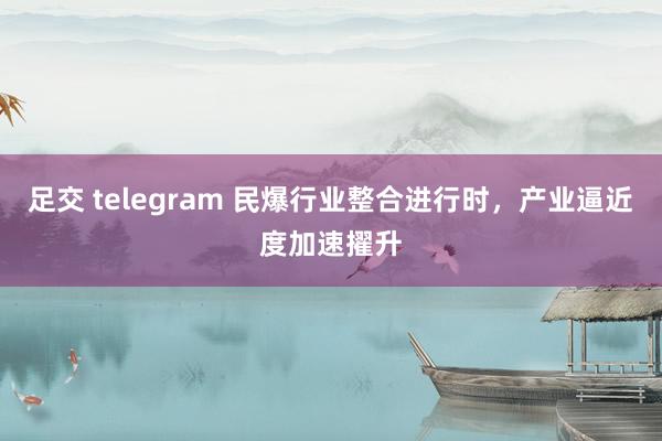 足交 telegram 民爆行业整合进行时，产业逼近度加速擢升