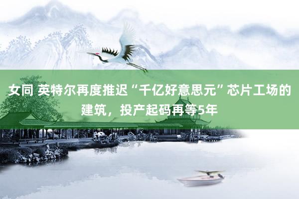 女同 英特尔再度推迟“千亿好意思元”芯片工场的建筑，投产起码再等5年